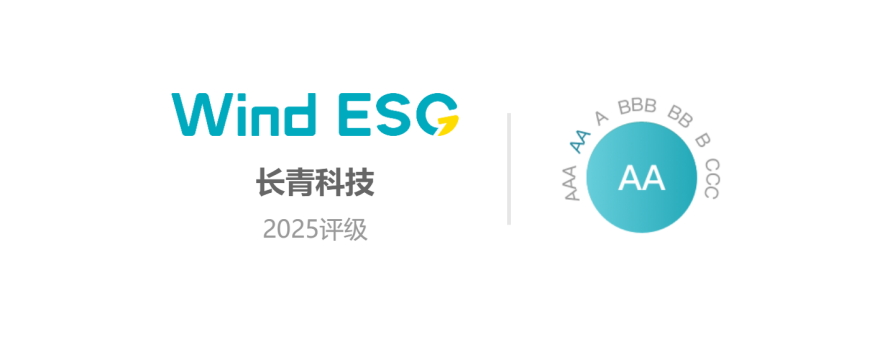 祝賀長青科技榮獲“上市公司W(wǎng)ind ESG AA”評級(jí)！